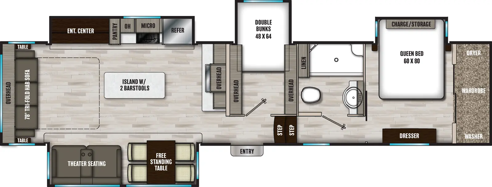 Chaparral 360IBL Floorplan